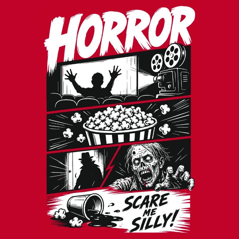 Horror Popcorn Comic Style