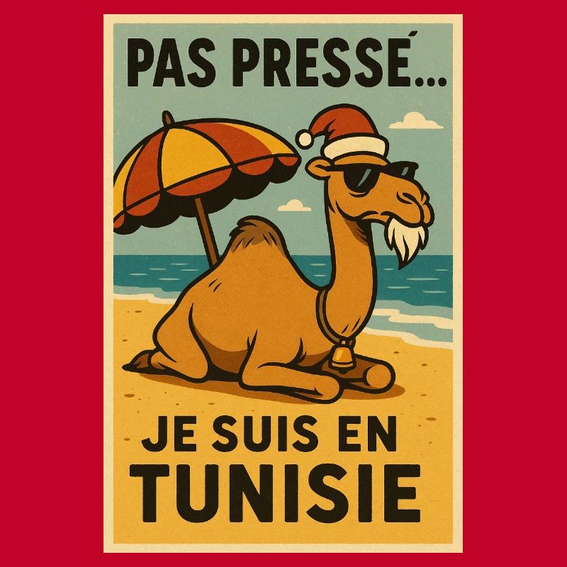 Weihnachtskamel in Tunesien