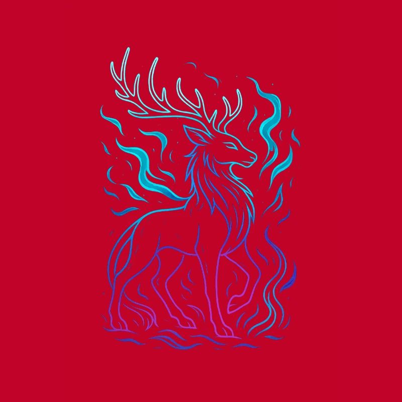 Neon Dragon's Line in Gradient