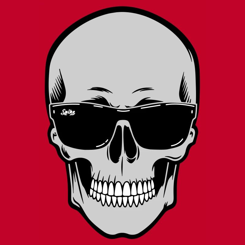 Schädel mit Sonnenbrille Grafik