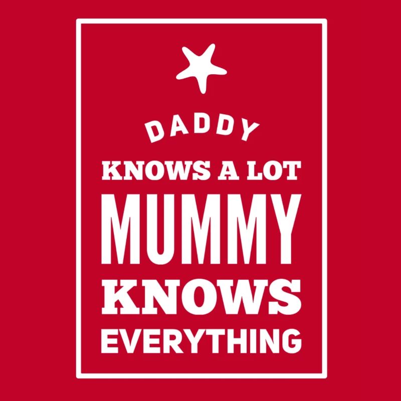 DADDY knows a lot MUMMY knows everything