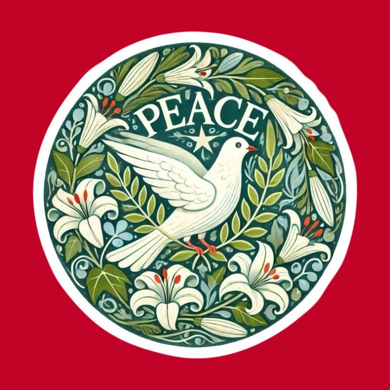 Peace Statement mit Friedenstaube