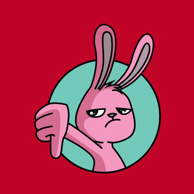Pouce de lapin vers le bas