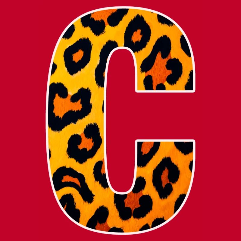 Leopard_Buchstabenmuster_ _C