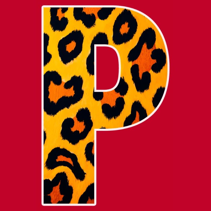Leopard_Buchstabenmuster_ _P