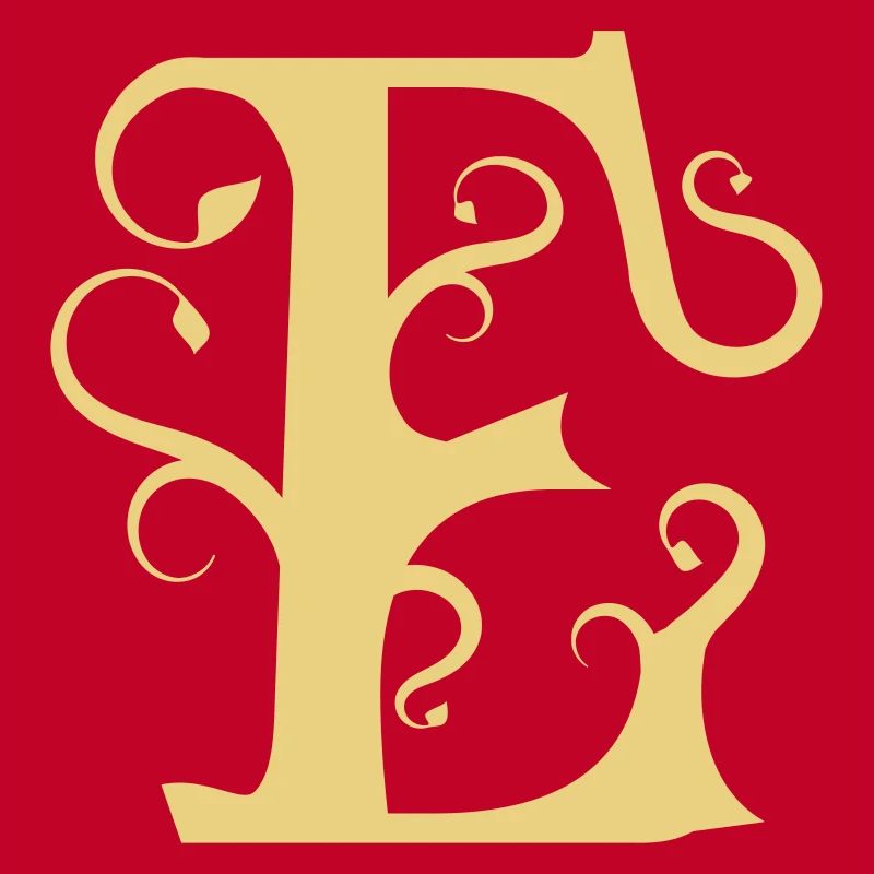 Monogramm Letter E