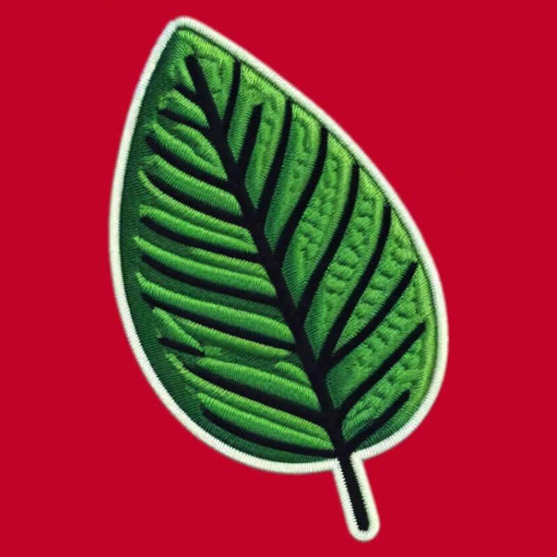 Grünes Blatt Patch