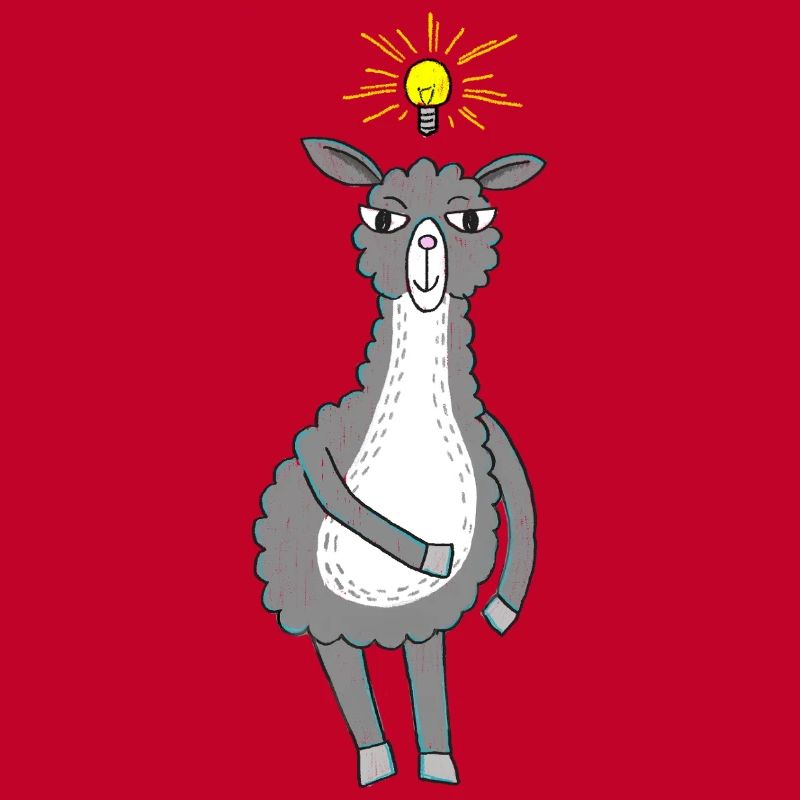 Lama hat eine Idee