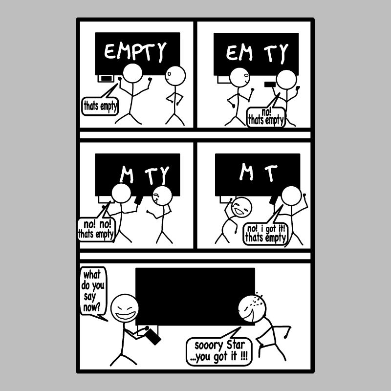 Comic empty leerer gehts nicht, funny