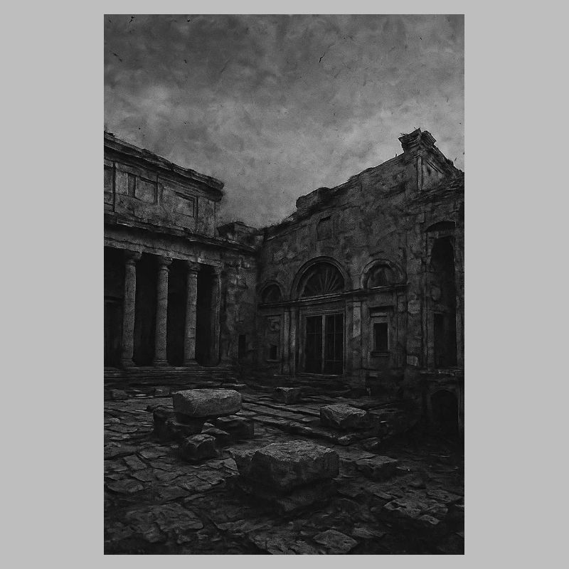 Monochrome Ruin in Decay