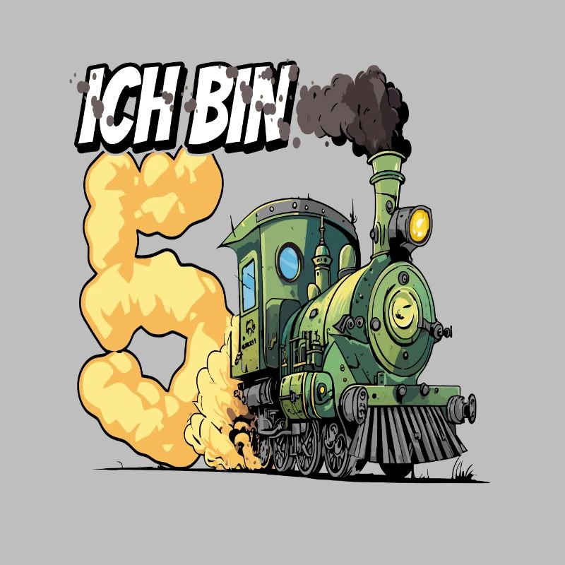 Ich bin 5 - 5. Geburtstag Zug Dampflok