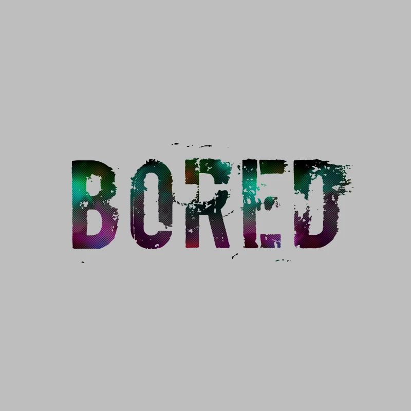 Bored Color Explosion Graffiti Texte