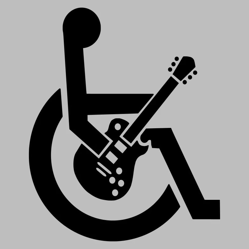 Rollstuhl, Rollstuhl, Gitarre, Gitarrist, Behinderung*