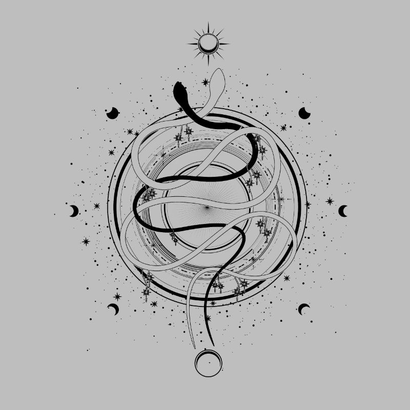 Serpents Lune Phase Occulte Wicca Goth Clothes