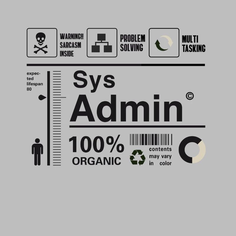 administrateur système ordinateur nerd pc kit programmeur humour lo
