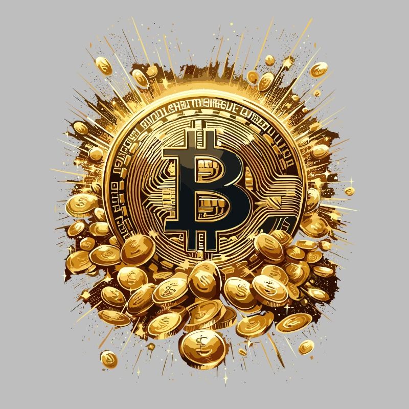 Explosion de Bitcoin Crypto Enthousiastes