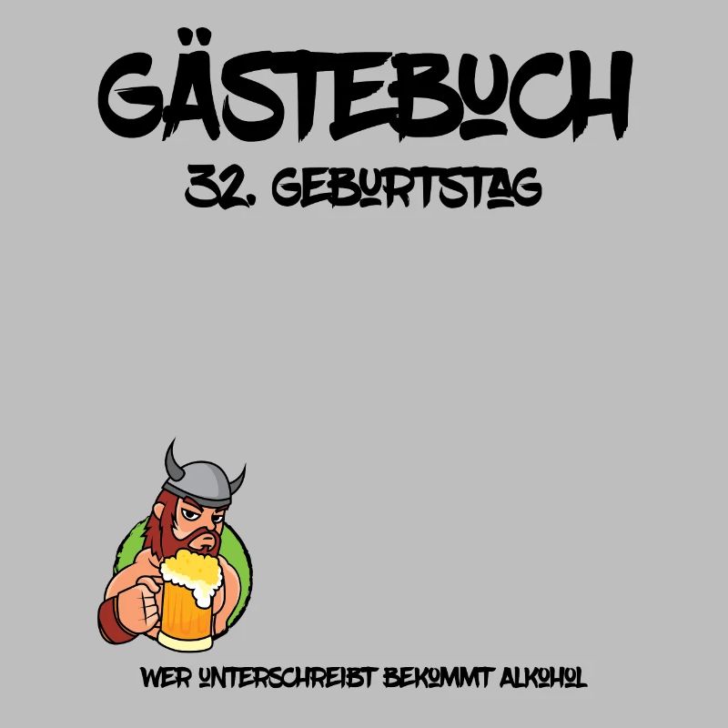 32. Geburtstag | Gästebuch Design