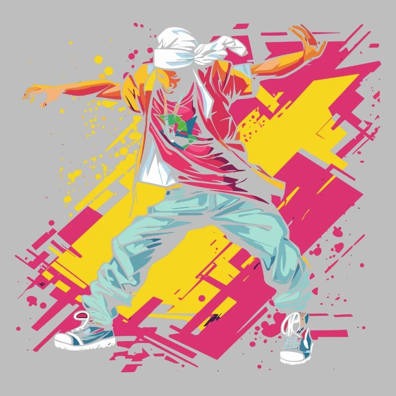 Breakdancer Graffiti
