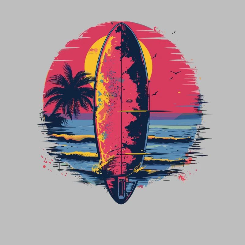 Surfbrett Synthwave