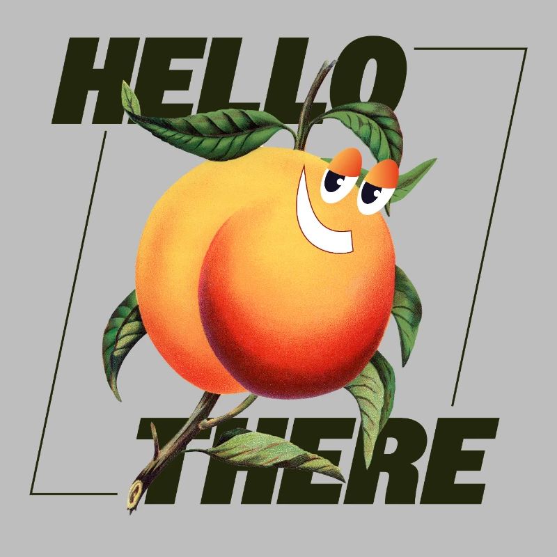Peach Retro – Déclaration Hello There
