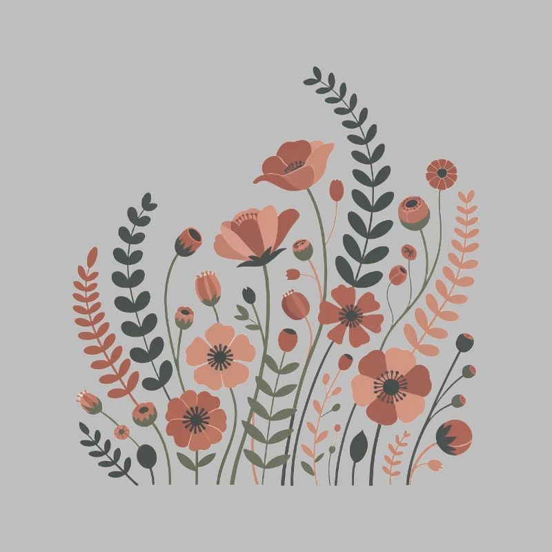 Boho Blumen – Blühende Harmonie