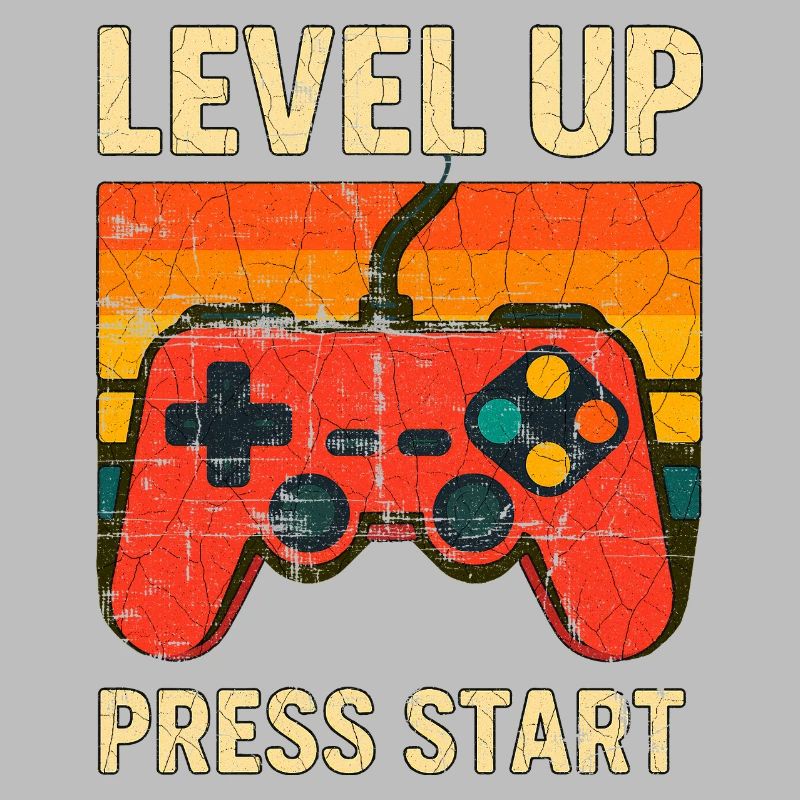 Level Up Retro-Controller-Kunst