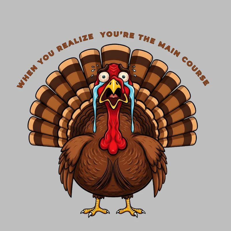Drôle de design de dinde pour Thanksgiving