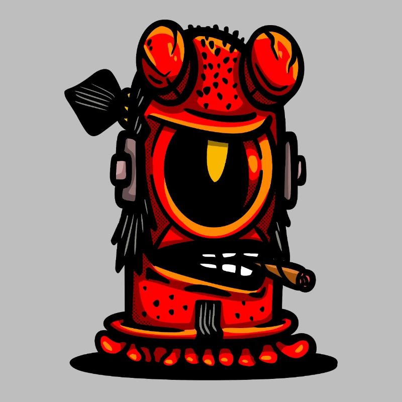 Red Devil Cigar Karikatur