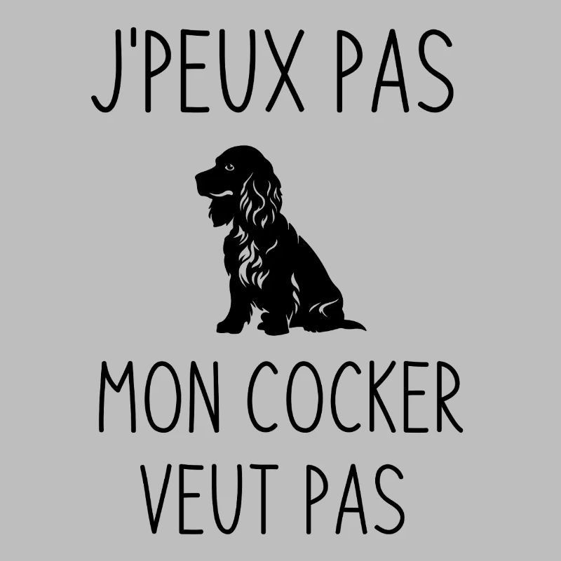 Ich kann nicht, mein Cocker-Spaniel-Hund will nicht