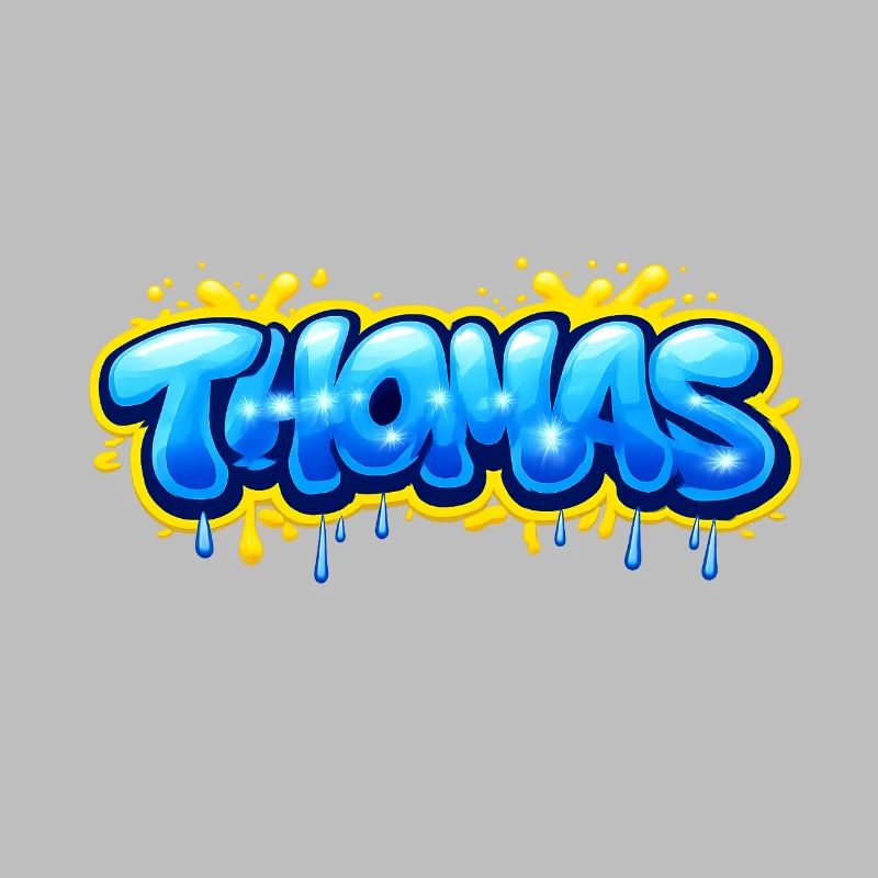 THOMAS GRAFFITI NAME FOR PERFECT GIFT PRINTABLE on