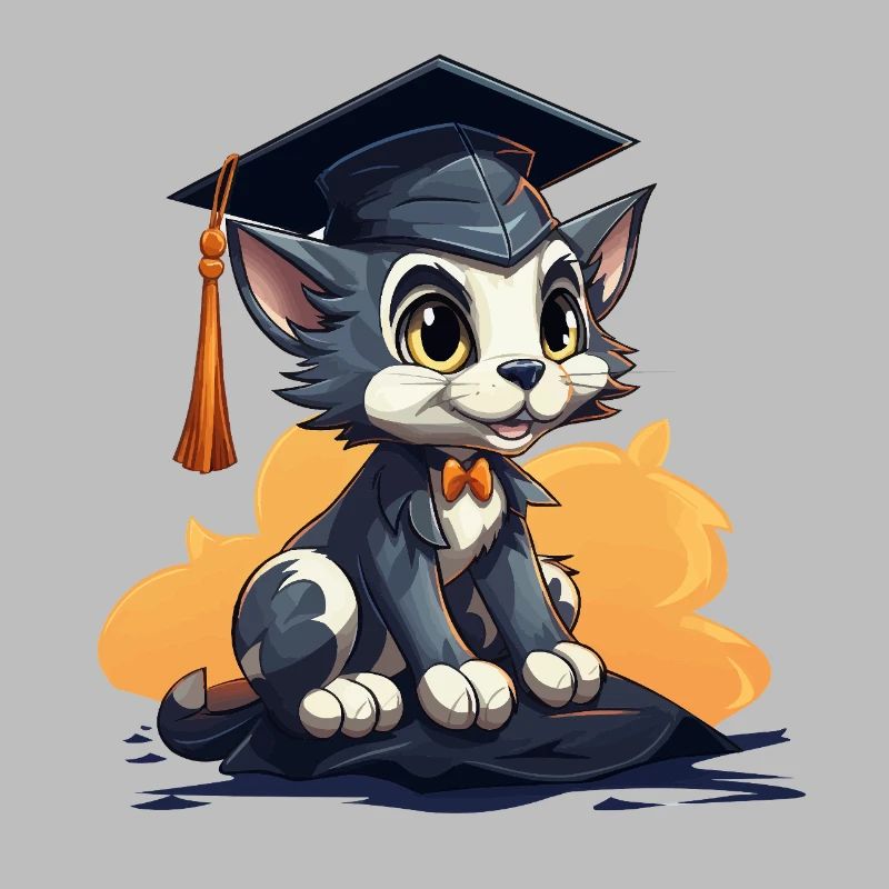Kitten with cap