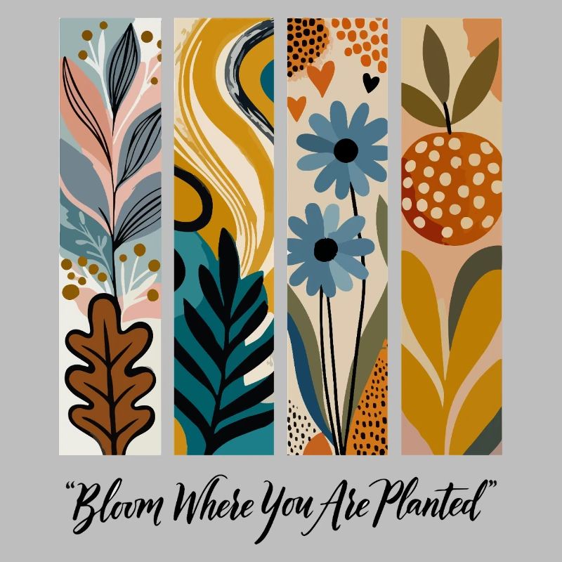 Blooming Botanical Panel Collage