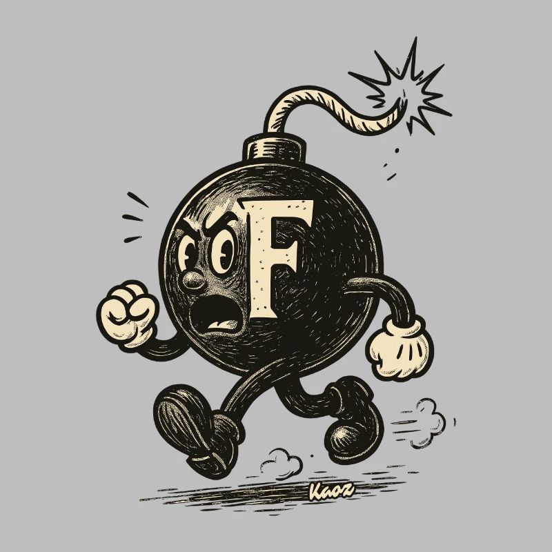 F-Bombe-Maskottchenbombe