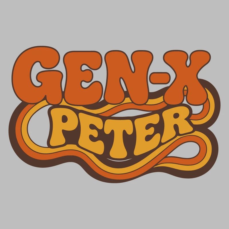 GenX Peter Retro Typography