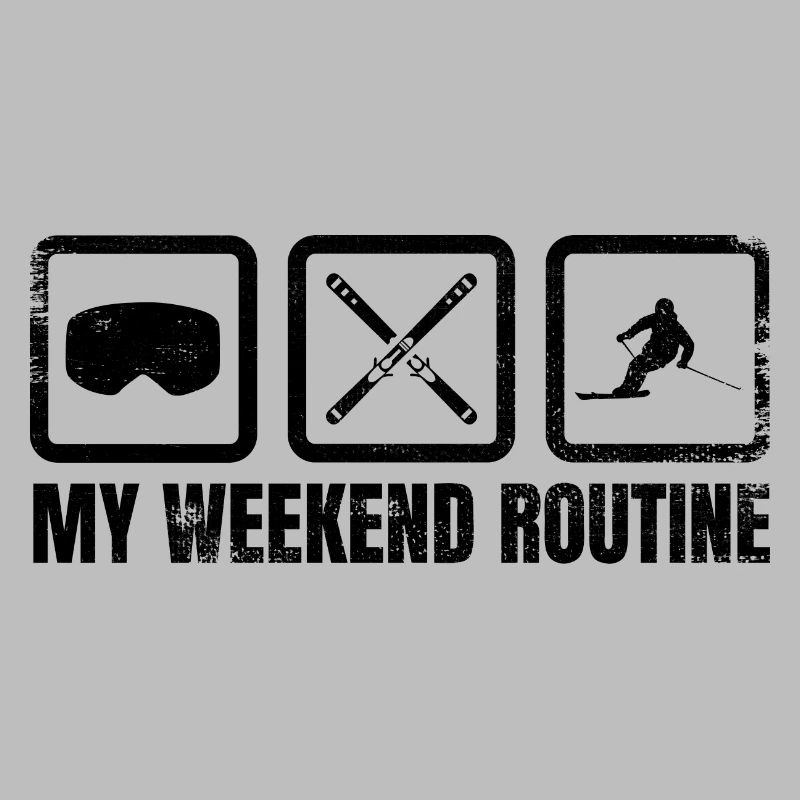 Skier Weekend Routine