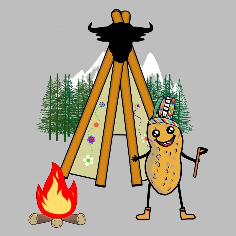 Teepee Peanut Wild West Campfire Warrior Nut