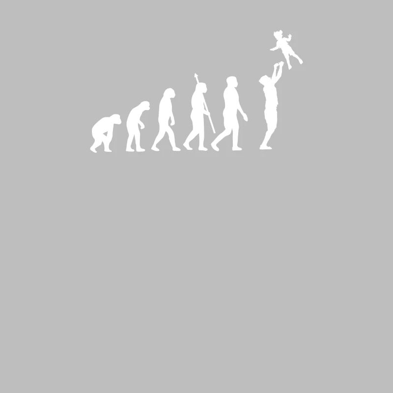 Papa Evolution Dad Vater Entwicklung Paps