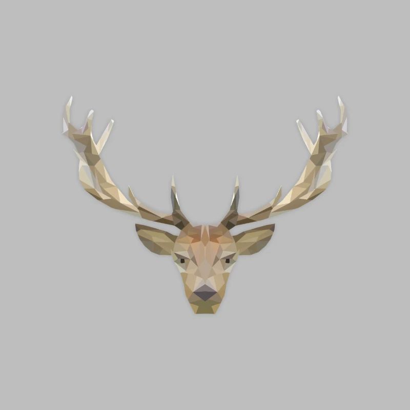 Low Poly Hirsch