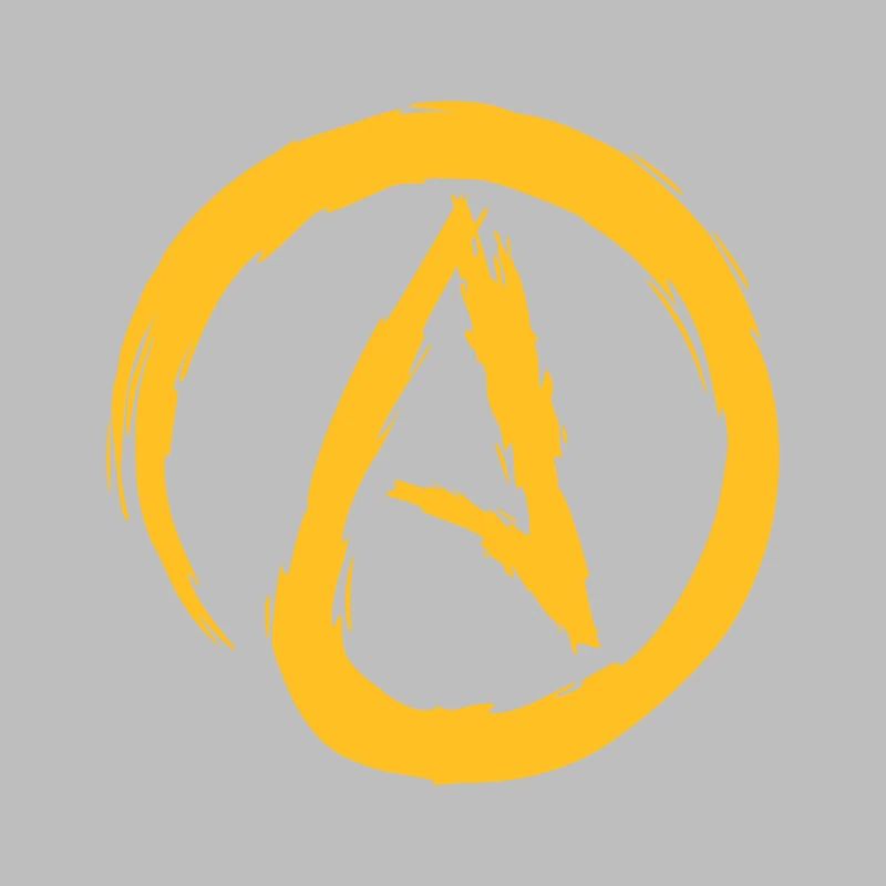 Atheism symbol atheist Darwin evolution gift