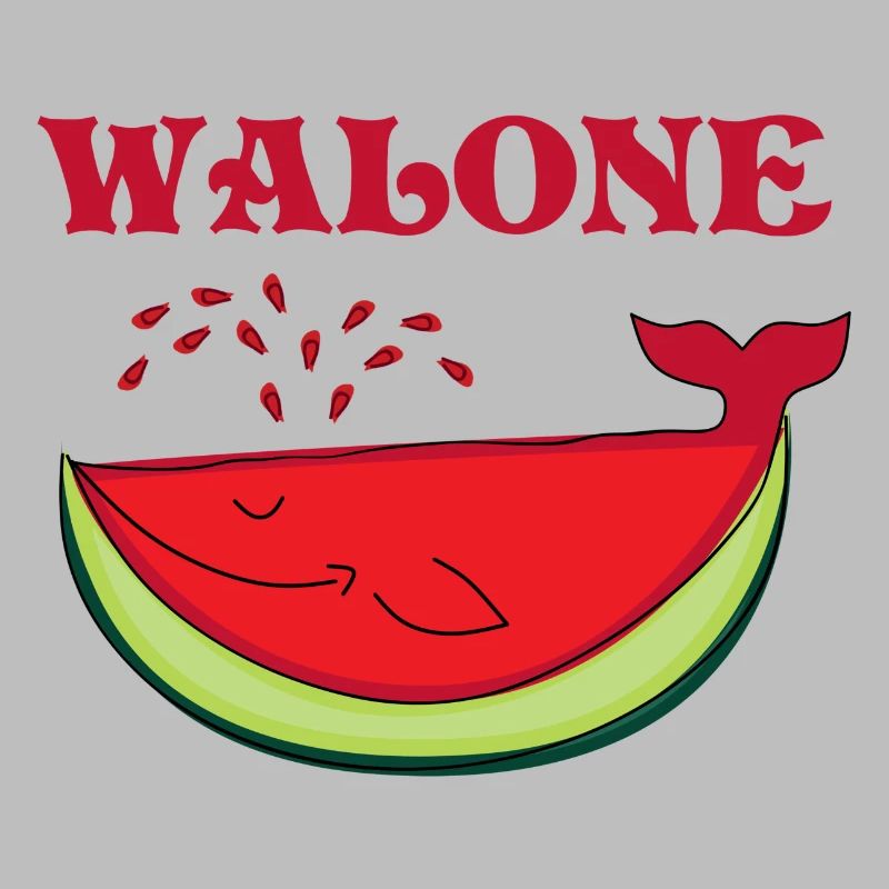 Idée de cadeau douce baleine pastèque melon melon