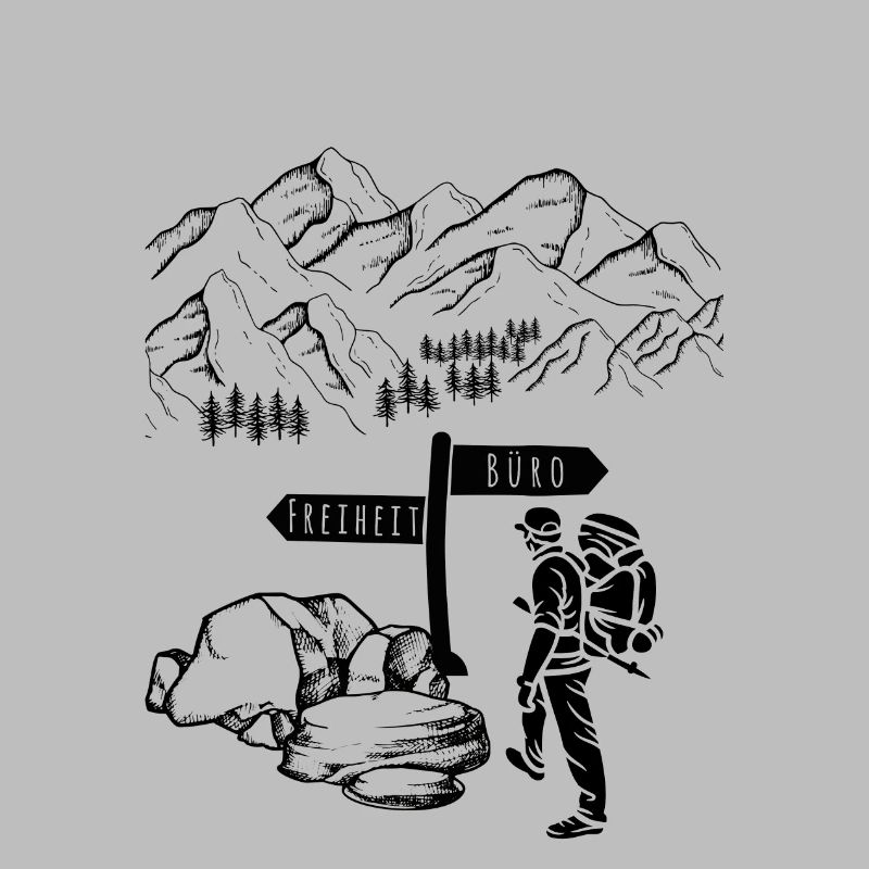 Bergsteigen, Wandern oder Büro?