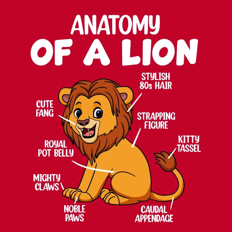 Anatomie eines Löwen
