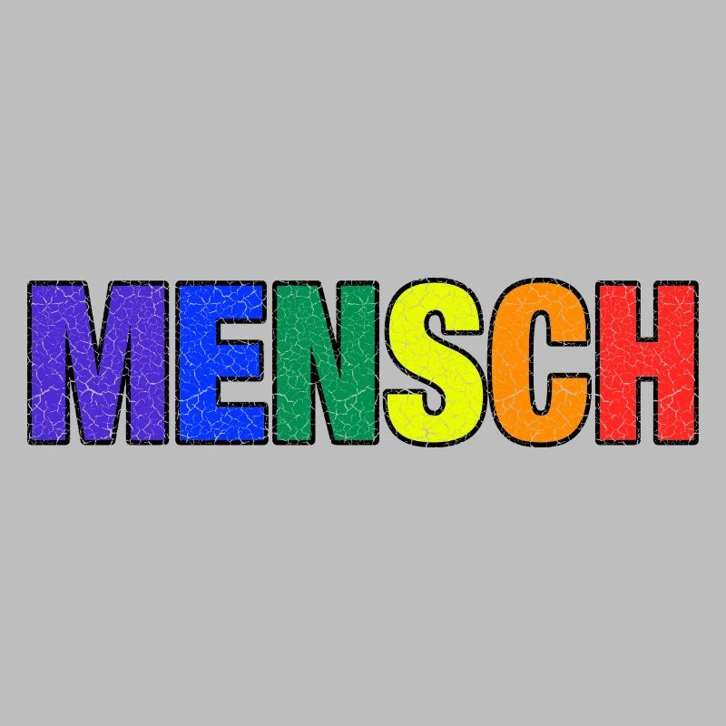 Mensch in Regenbogenfarben
