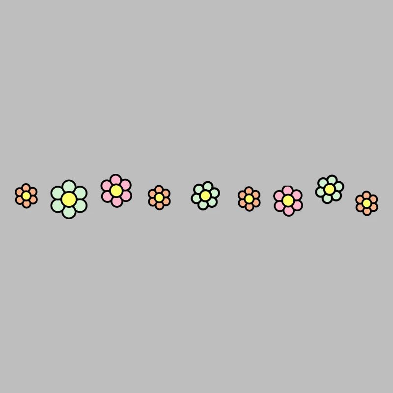 Flowers line pattern decoration decor