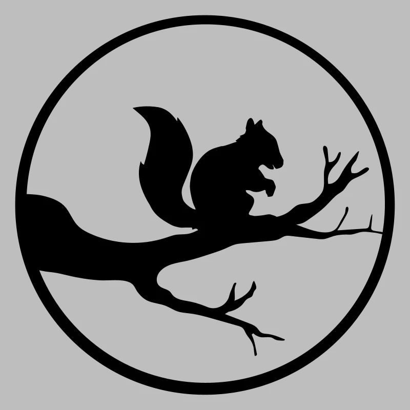 round moon circle night shadow branch black eichhoe