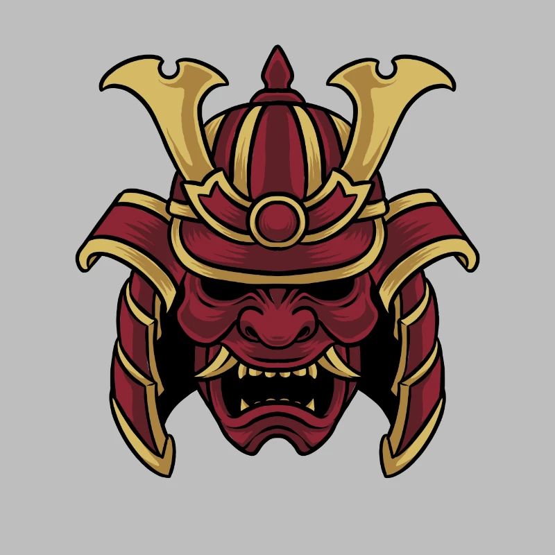 Samurai Warrior Maske