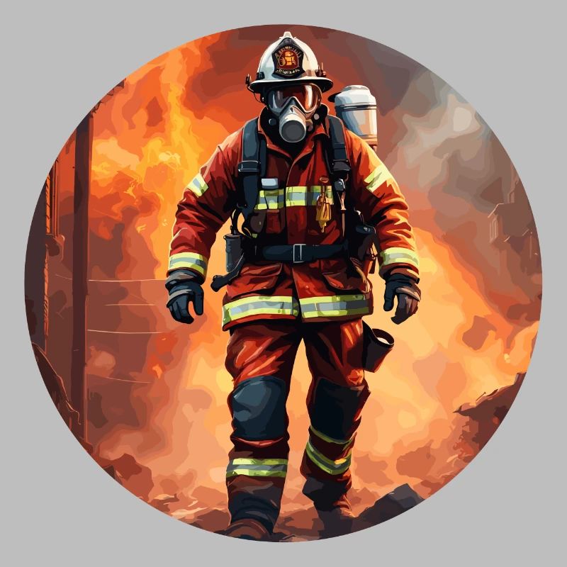 Firefighter / Fire / Fire / Extinguish / Hero