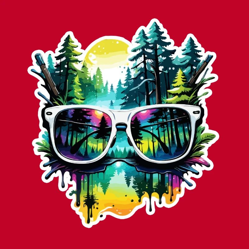 Lunettes de soleil / Reflection / Forest / Reflection