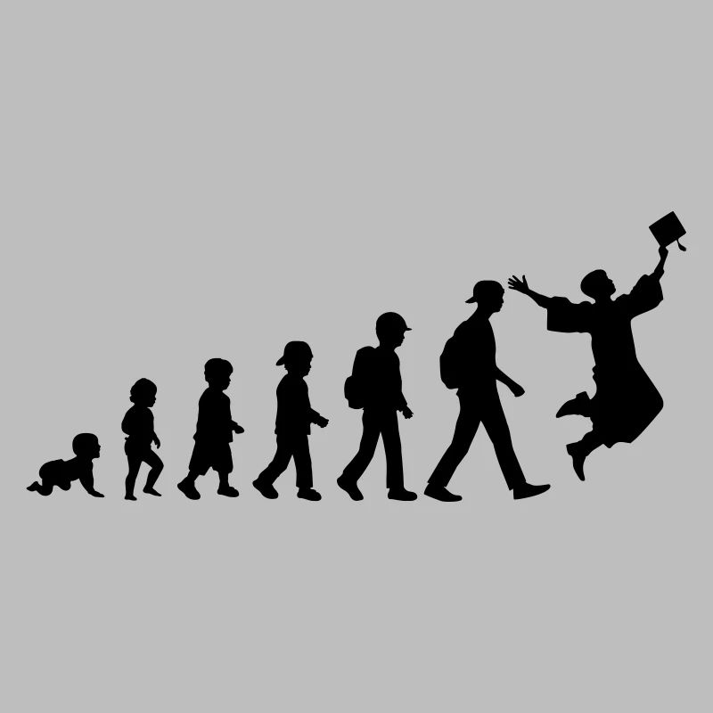 Evolution Schulkind Abiturient