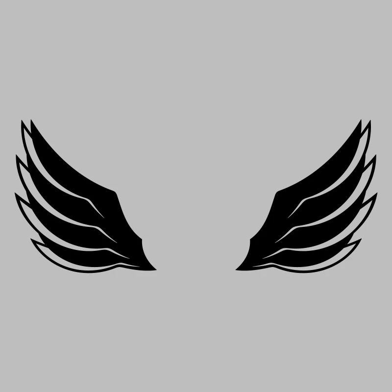 mouche aile design logo plumes cool ange deco